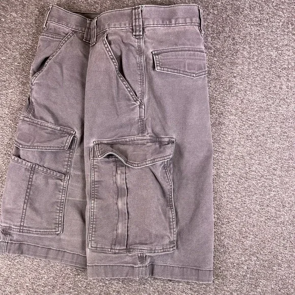 Carhartt Cargo Shorts Mens 42‎ Gray Hook & Loop Utility Relaxed 103542-Fit41x10 - Picture 7 of 11
